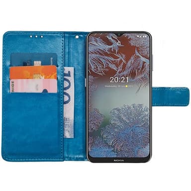 Mobil lommebok 3-kort Nokia G10 - Lyseblå