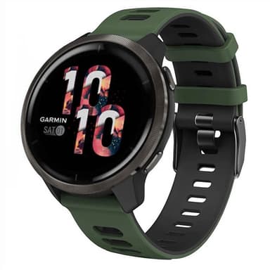 Twin Sport armbånd Garmin Venu 2 - Grønn/svart