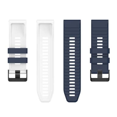 Twin RIB Armbånd Garmin Fenix 7 - Blå/hvit