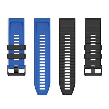 Twin RIB Armbånd Garmin Fenix 7 - Sort/blå