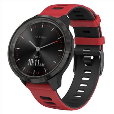 Twin Sport armbånd Garmin Vivomove 3 - Rød/svart