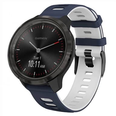 Twin Sport armbånd Garmin Vivomove 3 - Blå/hvit