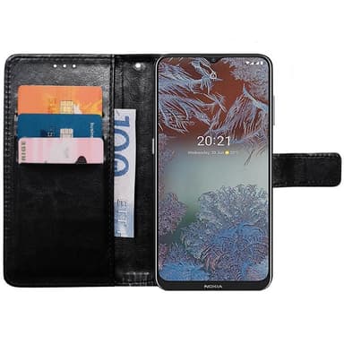 Mobil lommebok 3-kort Nokia G10 - Sort