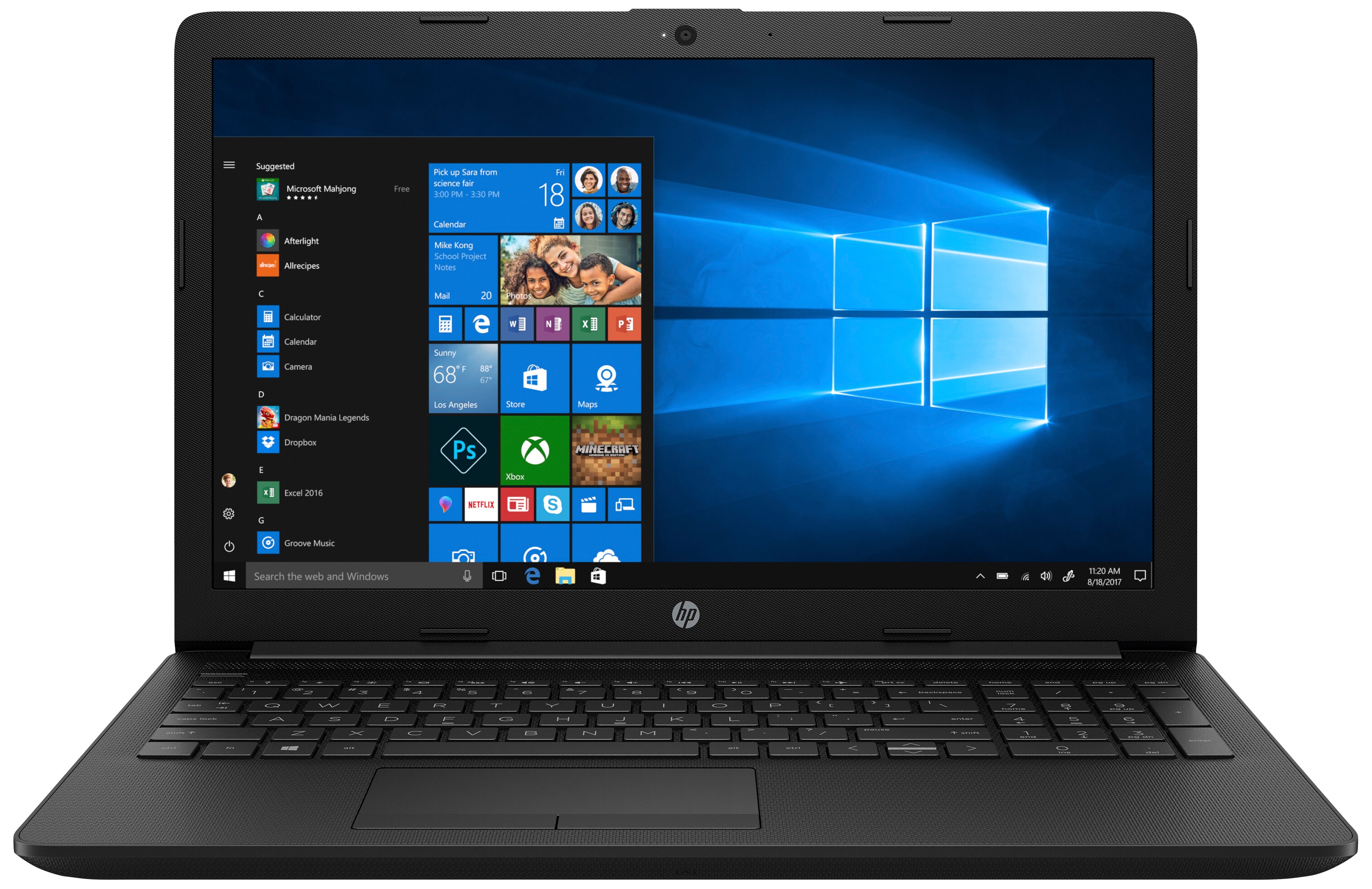 HP 15-da0804no 15,6" bærbar PC (sort) - PC - Elkjøp