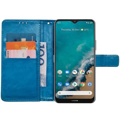 Mobil lommebok 3-kort Nokia G50 - Lyseblå