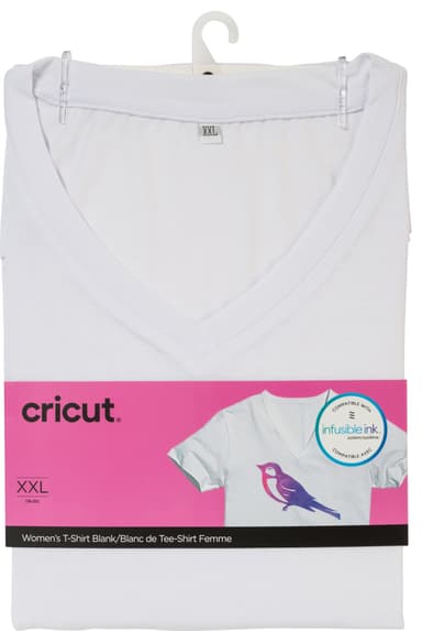 Cricut infusible ink Women's hvit T-skjorte (XXL)