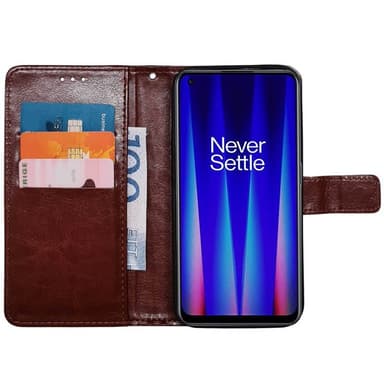 Mobil lommebok 3-kort OnePlus Nord CE 2 5G - Brun
