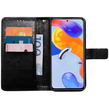 Mobil lommebok 3-kort Xiaomi Redmi Note 11 Pro 5G - Sort