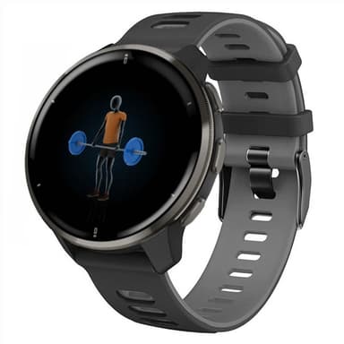 Twin Sport armbånd Garmin Venu 2 Plus - Svart/grå