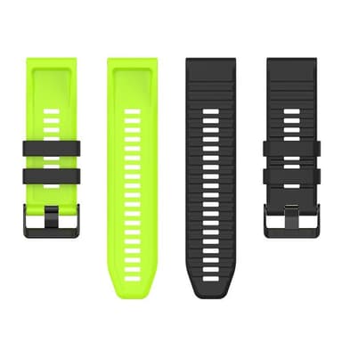 Twin RIB Armbånd Garmin Fenix 7S - Svart/lime