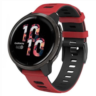 Twin Sport armbånd Garmin Venu 2 - Rød/svart