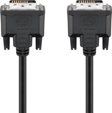Goobay DVI-D Full HD-kabel Dual Link, nikkel