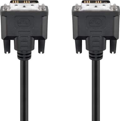 Goobay DVI-D Full HD-kabel Single Link, nikkelbelagt