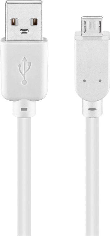 Goobay USB 2.0 høyhastighetskabel, hvit