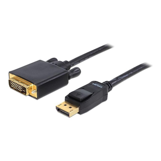 DeLOCK DisplayPort - DVI -kabel, DVI -D Dual Link, 1920x1200, 2m, svart
