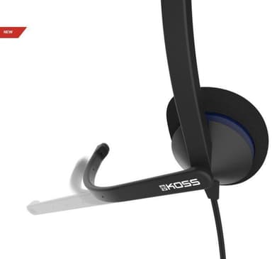 Koss hodetelefoner CS195 USB-hodebånd/på øret, USB, mikrofon, svart,