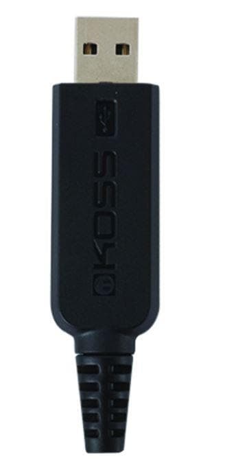 Koss-hodetelefoner CS95 USB-hodebånd/på øret, USB, mikrofon, svart/gull,