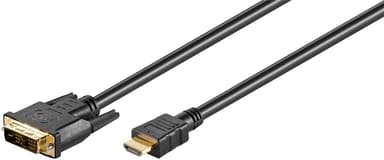 Goobay DVI-D/HDMIâ„¢-kabel, gullbelagt