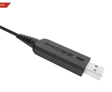 Koss hodetelefoner CS195 USB-hodebånd/på øret, USB, mikrofon, svart,