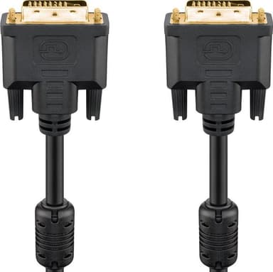 Goobay DVI-D Full HD-kabel Dual Link, gullbelagt