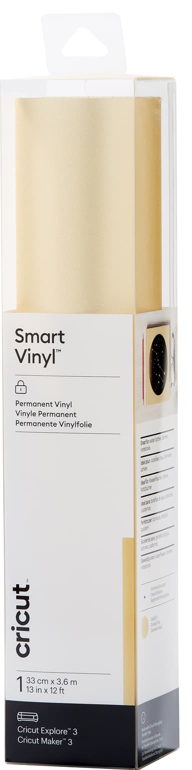 Cricut Smart Vinyl Permanent ark 33 x 366 cm (glitrende gull)