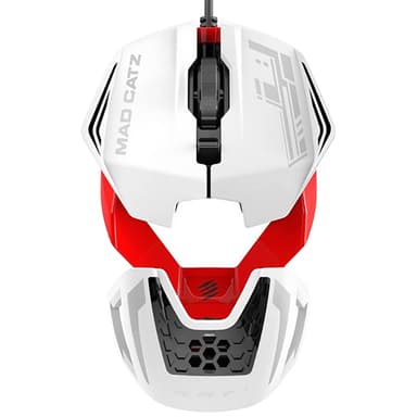 Mad Catz RAT 1 gamingmus (rød/hvit) Mad Catz RAT 1 gamingmus (rød/hvit)