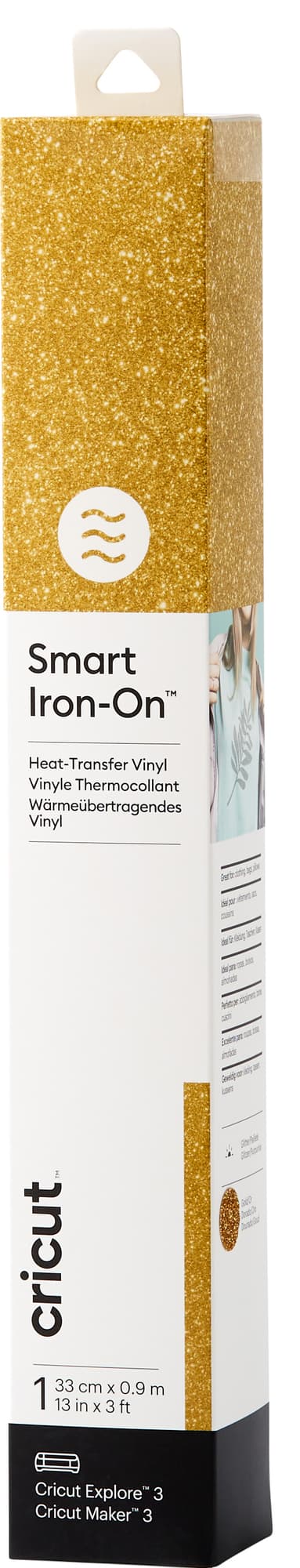 Cricut Smart Iron-On Glitter ark 33x91 (gull glitter)