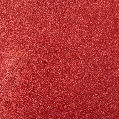 Cricut Smart Iron-On Glitter ark 33x91 (Rød m/ glitter)