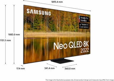 Samsung 85" QN800B 8K Neo QLED TV (2022)