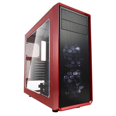 Fractal Design Focus G ATX PC-kabinett (rød, vindu)