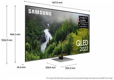 Samsung 75" Q77B 4K QLED TV (2022)