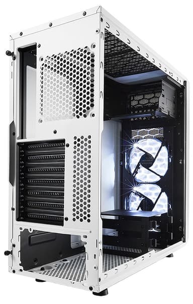 Fractal Design Focus G ATX PC-kabinett (hvit, vindu)