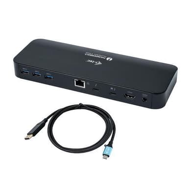 i-tec TB3HDMIDOCKPLUS, Koblet med ledninger (ikke trådløs), Thunderbolt 3, 85
