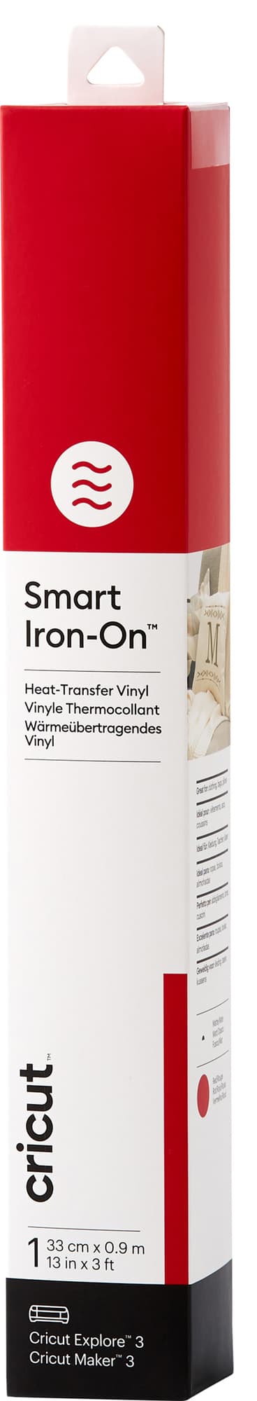 Cricut Smart Iron-On strykeark 33x91 (rød)