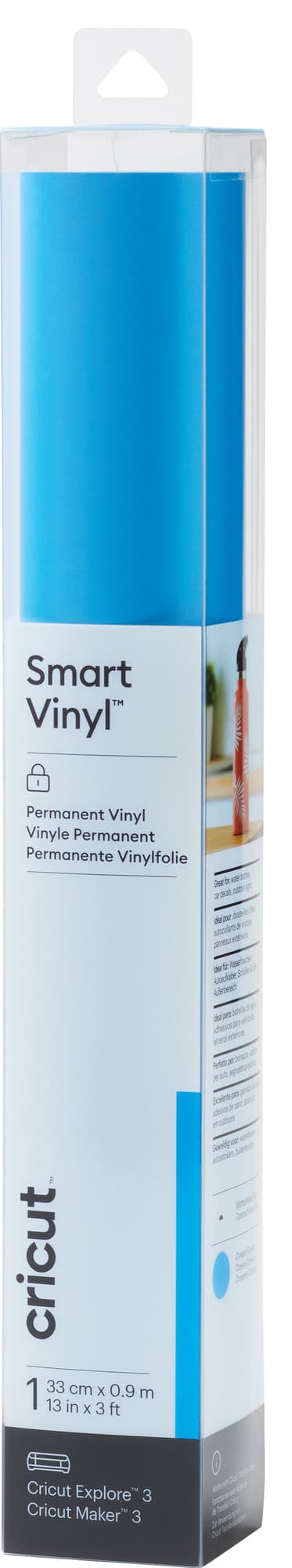 Cricut Smart Vinyl Permanent vinylark 33 x 91cm (sjøblå)