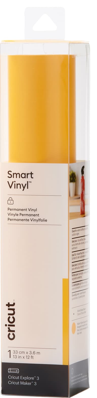 Cricut Smart Vinyl Permanent vinylark 33 x 366 cm (maisgul)