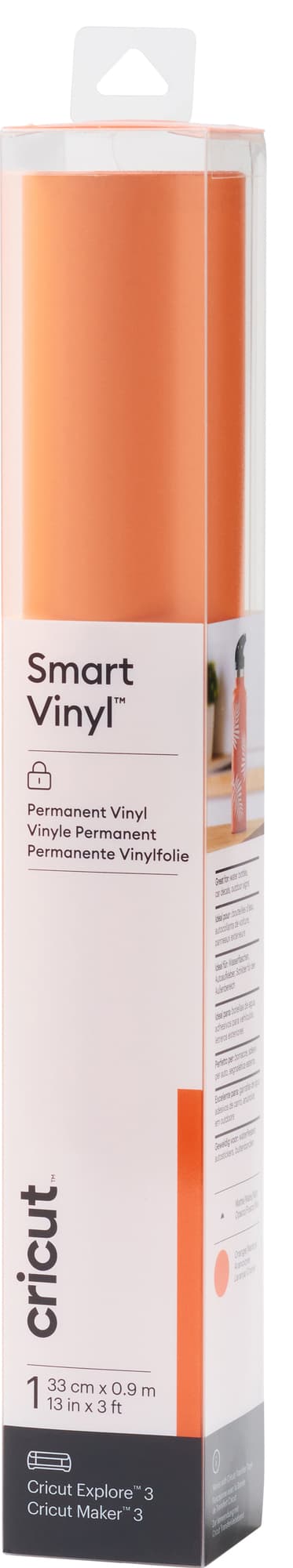 Cricut Smart Vinyl Permanent vinylark 33 x 91cm (oransje)