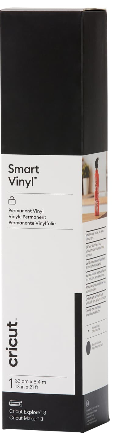 Cricut Smart Vinyl Permanent vinylark 33 x 640 cm (sort)