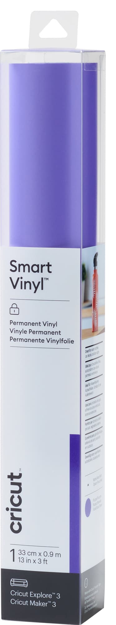 Cricut Smart Vinyl Permanent vinylark 33 x 91 cm (lilla)