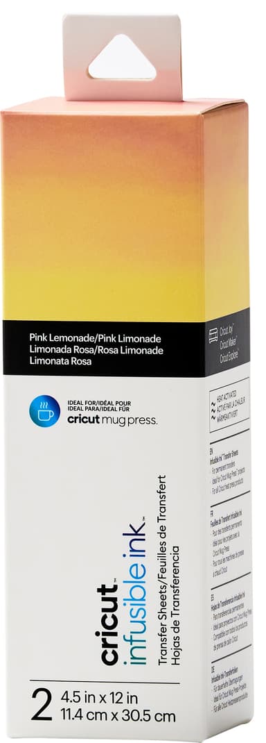 Cricut Infusible Ink overføringsark 2-pakning (rosa limonade)