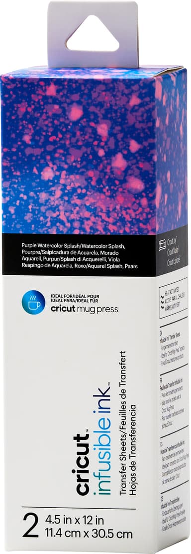 Cricut Infusible Ink overføringsark 2-pk. (vannfarge splæsj)