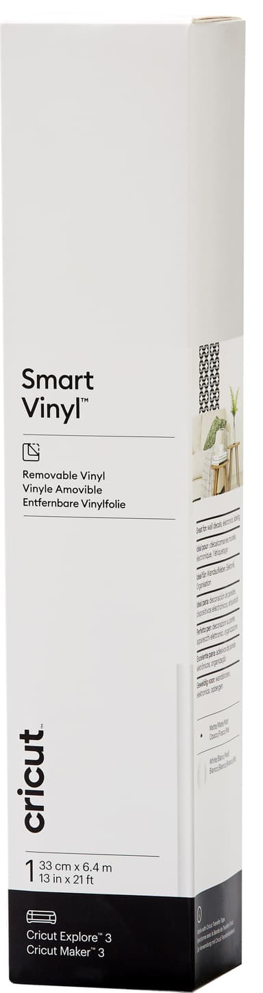 Cricut Smart Vinyl Removable vinylark 33 x 640 cm (hvit)
