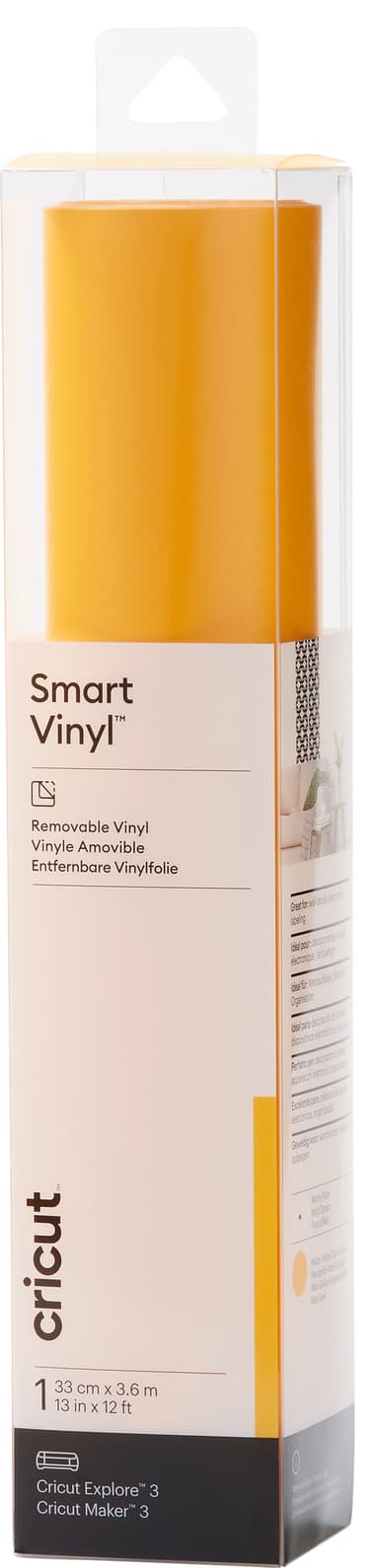 Cricut Smart Vinyl Removable vinylark 33 x 366 cm (maisgul)