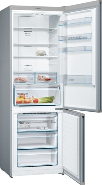 Bosch Kjøleskap/fryser kombinasjon KGN49XLEA (inox-look)