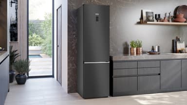 Siemens Kjøleskap/fryser kombinasjon KG39NAXCF (black inox-antifingerprint)