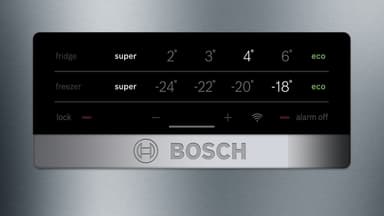 Bosch Kjøleskap/fryser kombinasjon KGN49XLEA (inox-look)