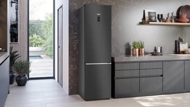 Siemens Kjøleskap/fryser kombinasjon KG39NAXCF (black inox-antifingerprint)
