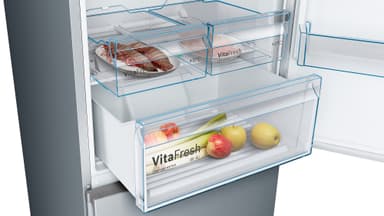 Bosch Kjøleskap/fryser kombinasjon KGN49XLEA (inox-look)