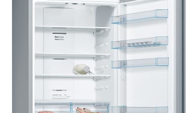 Bosch Kjøleskap/fryser kombinasjon KGN49XLEA (inox-look)