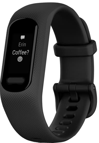 Garmin Vivosmart 5 aktivitetsarmbånd S/M (sort)